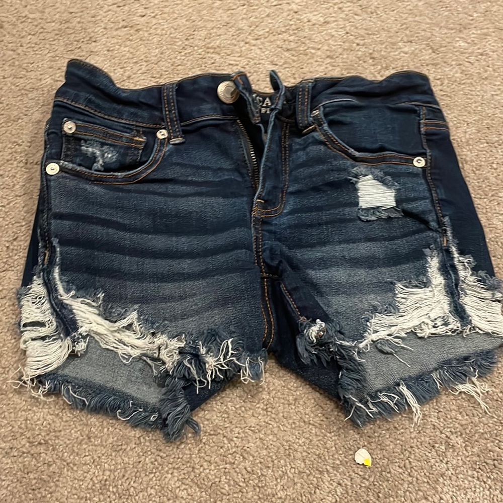 American eagle dark blue size 4 shorts